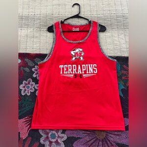 Under Armour Red Maryland Terrapins Graphic Tank